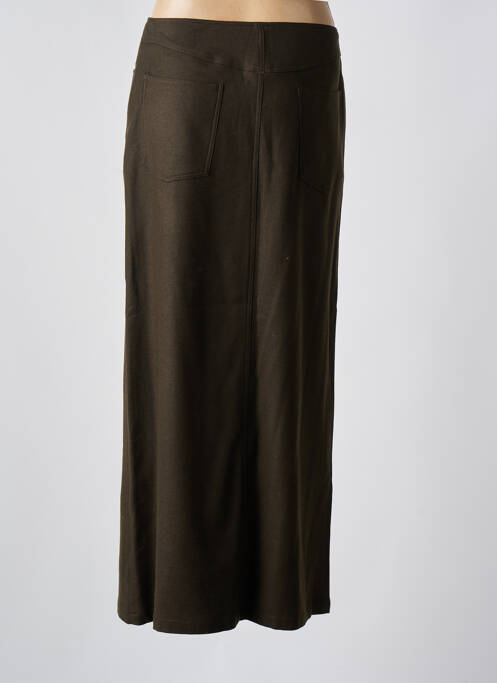 Jupe longue coupe droite vert DIEGA femme