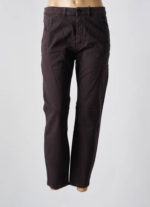 Jeans coupe slim marron LEON & HARPER femme