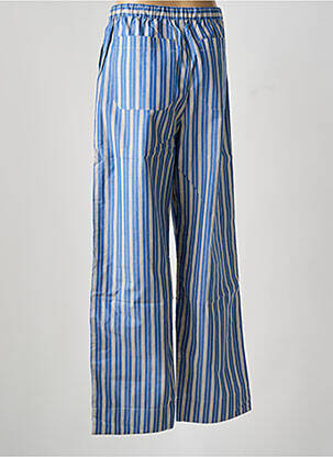 Pantalon droit tissage popeline taille normale bleu SOEUR femme