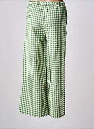 Pantalon large tissage popeline taille normale vert V.DE.VINSTER femme