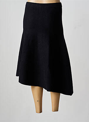 Jupe mi-longue stretch noir VANESSA BRUNO femme
