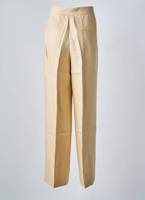 Pantalon chino fermeture zippée sous rabat avec crochet taille haute beige SOEUR femme