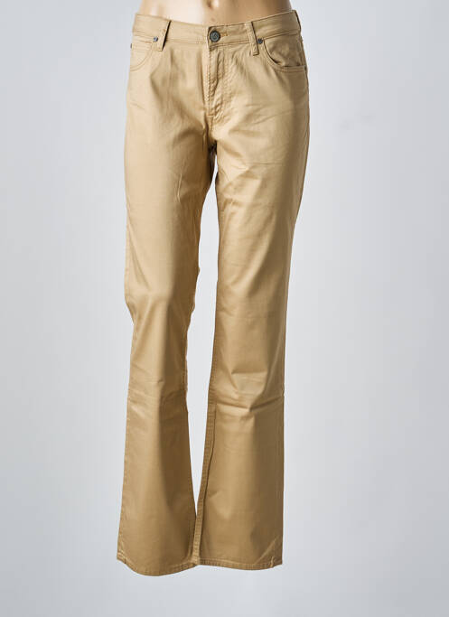 Pantalon flare stretch taille normale beige LEE femme