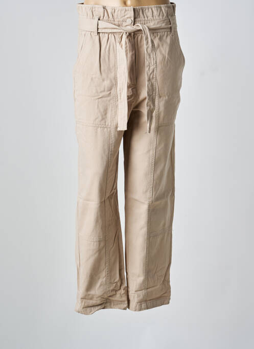Jeans coupe droite taille haute taille haute beige SECOND FEMALE femme