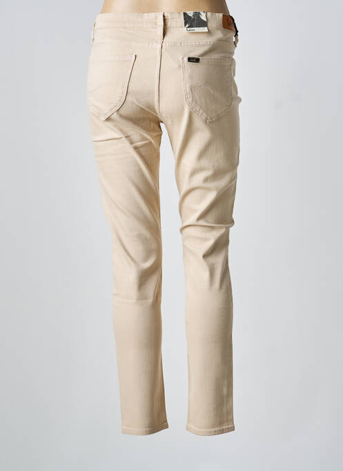 Jeans coupe slim stretch taille normale beige LEE femme