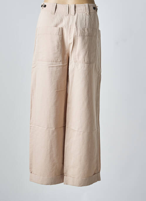 Pantalon large fermeture zippée sous rabat boutonné taille normale rose SOEUR femme