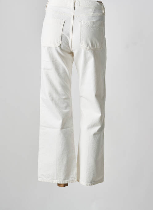 Jeans coupe large taille haute taille haute beige ACQUAVERDE femme