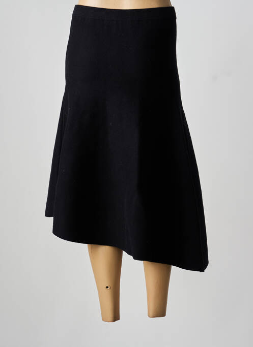 Jupe mi-longue stretch noir VANESSA BRUNO femme