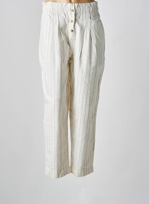 Jeans coupe droite beige BELLEROSE femme