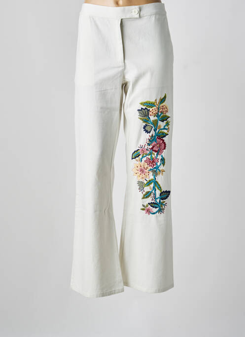 Jeans coupe slim beige V.DE.VINSTER femme