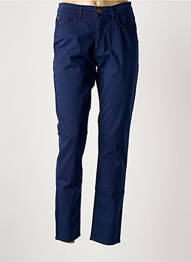 Pantalon slim tissage popeline taille normale bleu TRUSSARDI JEANS femme