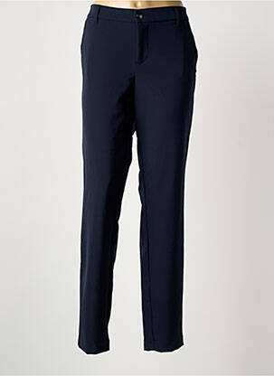 Pantalon droit stretch taille normale bleu MAC femme
