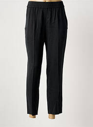 Pantalon droit tissage popeline taille normale noir HUGO BOSS femme