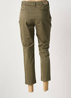 Pantalon 7/8 stretch taille normale vert ZAPA femme