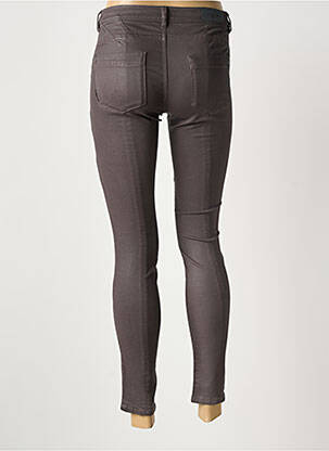 Pantalon slim tissage enduit taille normale marron MARC CAIN femme