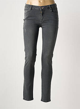 Jeans coupe slim stretch taille normale gris TRUSSARDI JEANS femme