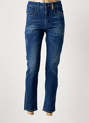 Jeans coupe slim stretch taille normale bleu HICH USE femme