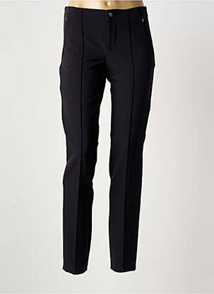 Pantalon slim taille élastique taille normale noir MAC femme