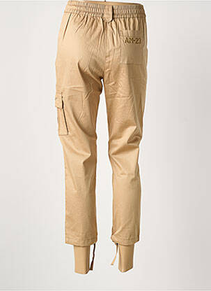 Pantalon 7/8 tissage popeline taille normale beige AERONAUTICA femme