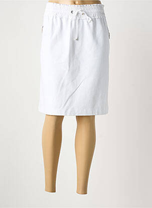Jupe mi-longue stretch blanc AIRFIELD femme