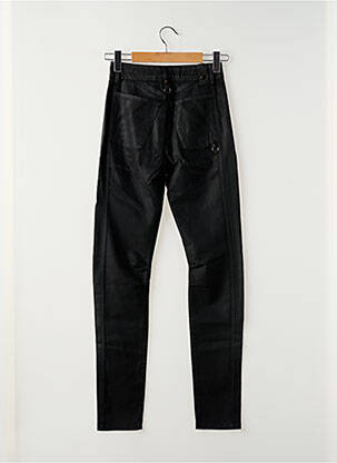 Pantalon slim tissage enduit taille normale noir HICH USE femme