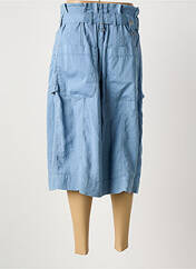 Jupe mi-longue bleu HICH USE femme seconde vue