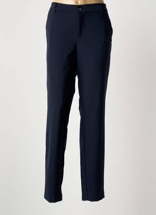 Pantalon droit stretch taille normale bleu MAC femme