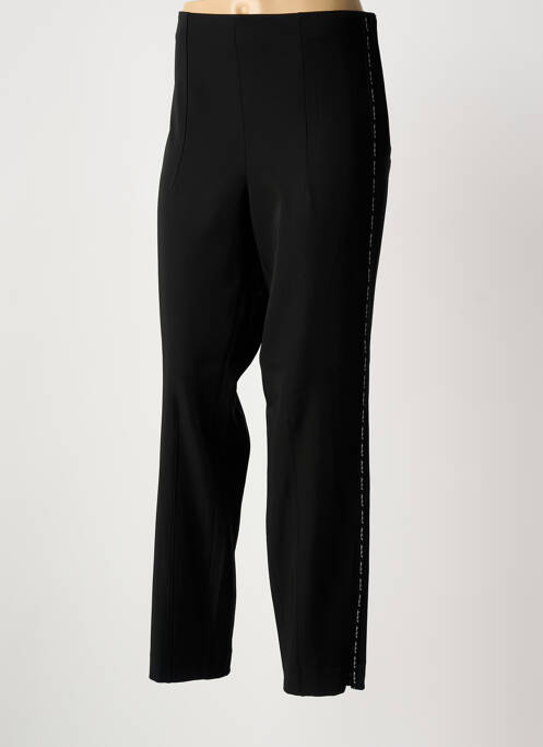 Pantalon droit tissage popeline taille normale noir MARC CAIN femme