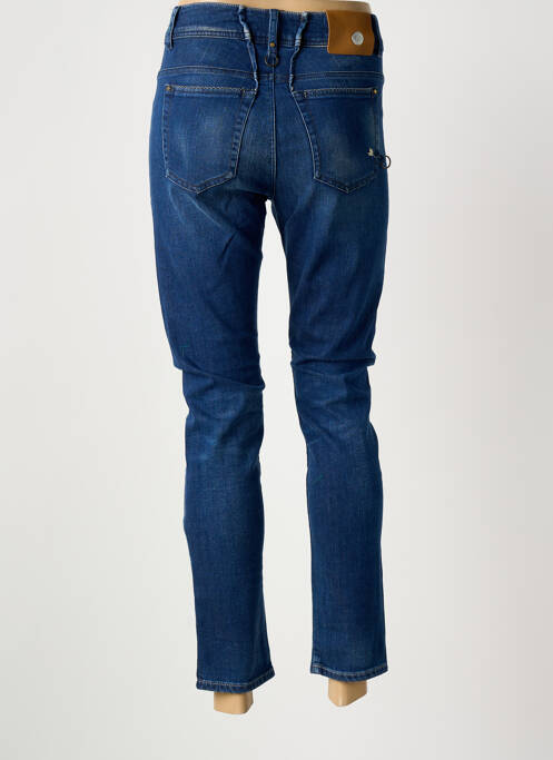 Jeans coupe slim stretch taille normale bleu HICH USE femme