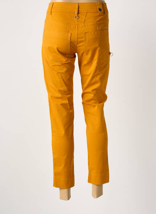 Pantalon 7/8 stretch taille normale orange HICH USE femme