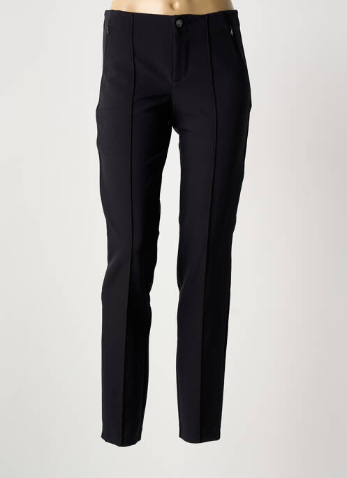 Pantalon slim taille élastique taille normale noir MAC femme
