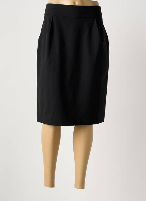 Jupe mi-longue stretch noir ZAPA femme