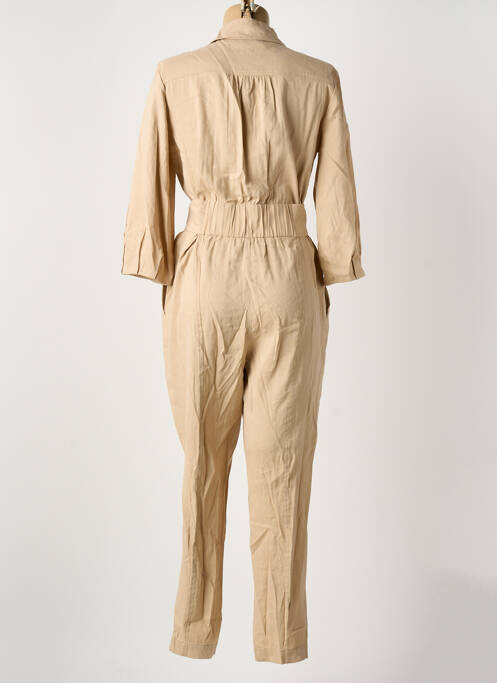 Combi-pantalon fermeture boutonnée sur le devant manches 3/4 beige MARC CAIN femme