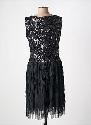 Robe mi-longue sans manche sans manche noir GEORGEDÉ femme