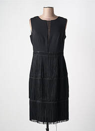 Robe mi-longue sans manche sans manche noir SONIA PENA femme