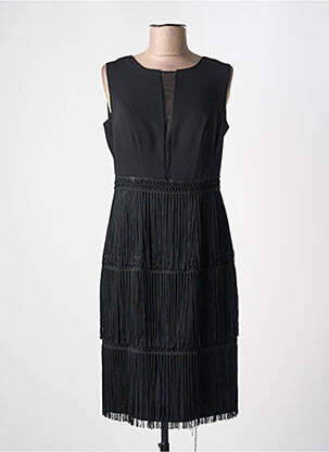 Robe mi-longue sans manche sans manche noir SONIA PENA femme
