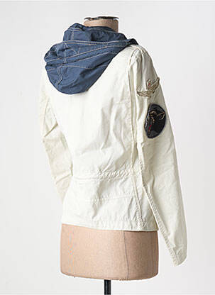 Veste casual coupe cintrée beige AERONAUTICA femme