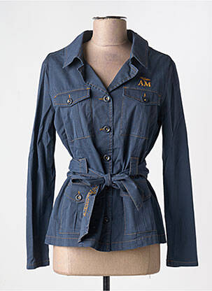 Veste casual col chemisier bleu AERONAUTICA femme