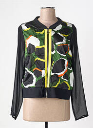 Veste casual col rond noir BLEU BLANC ROUGE femme