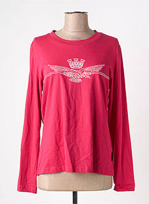 T-shirt manches longues manches longues rose AERONAUTICA femme