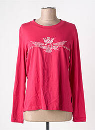 T-shirt manches longues manches longues rose AERONAUTICA femme