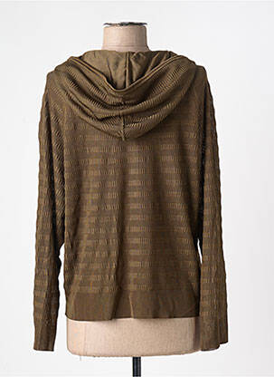 Pull coupe droite manches longues marron MONTAGUT femme