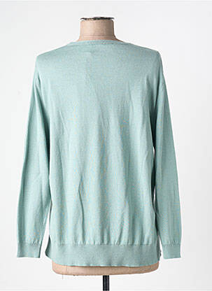 Pull coupe droite manches longues bleu MONTAGUT femme