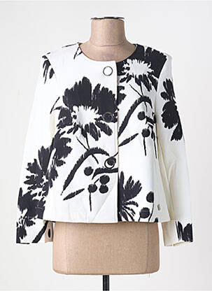 Veste casual col rond blanc AIRFIELD femme