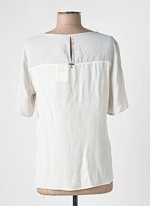 Blouse col rond manches courtes blanc AIRFIELD femme