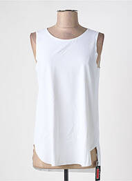 Top coupe cintrée sans manche blanc MARC CAIN femme