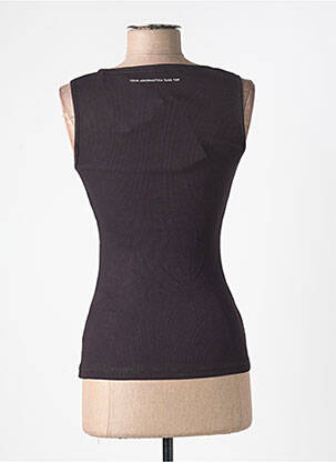 Débardeur stretch sans manche noir AERONAUTICA femme