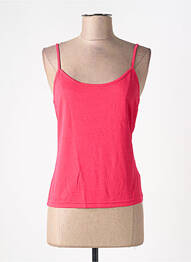 T-shirt coupe cintrée fines bretelles rose CHACOK femme