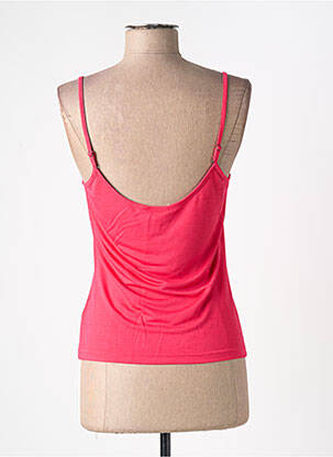T-shirt coupe cintrée fines bretelles rose CHACOK femme