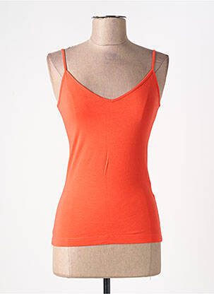 Top/Caraco orange BLEU BLANC ROUGE pour femme